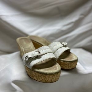 Prada woven wedge sandals